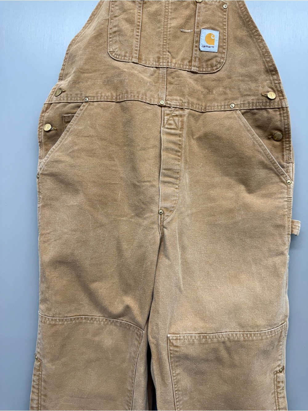 Carhartt Brown Duck Canvas Overalls - Picture 12 of 16